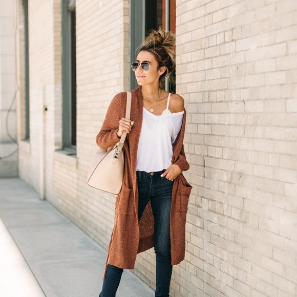 Sun and Shadow Sweaters - Sun and Shadow Long Lace-Up Cardigan